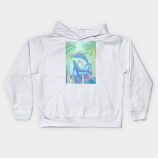 The Girl And The Whales Kids Hoodie